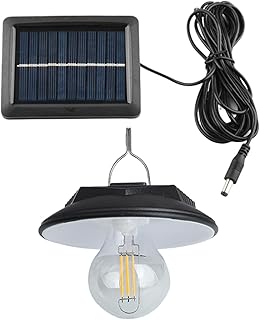 Lampe solaire pour abri de jardin - Plafonnier LED solaire, suspension intérieure/extérieure | Lampe LED étanche à la pluie pour jardin, éclairage de grange avec détecteur de mouvement télécommandé, s
