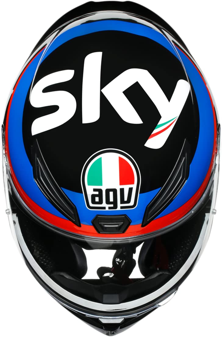 AGV Unisex-Adult Full Face Helmet (BLUE/RED/BLACK, XXL), 210281O1I000811