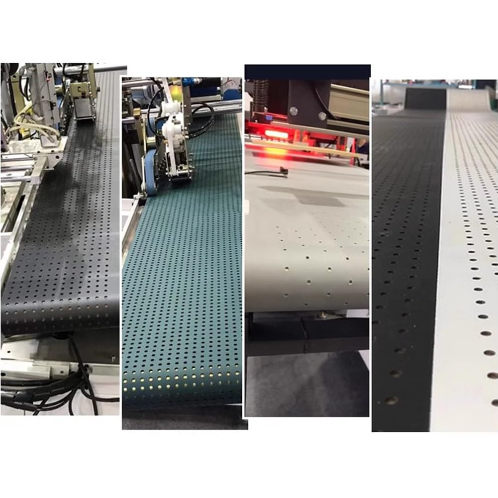 YJEUZCD O-Ring Conveyor Belt Material, PVC Lightweight Industrial Transport Belt, Replacement Belt for Factory, Assembly Line Conveyor Feed Belt(4.3x3.3 ft)