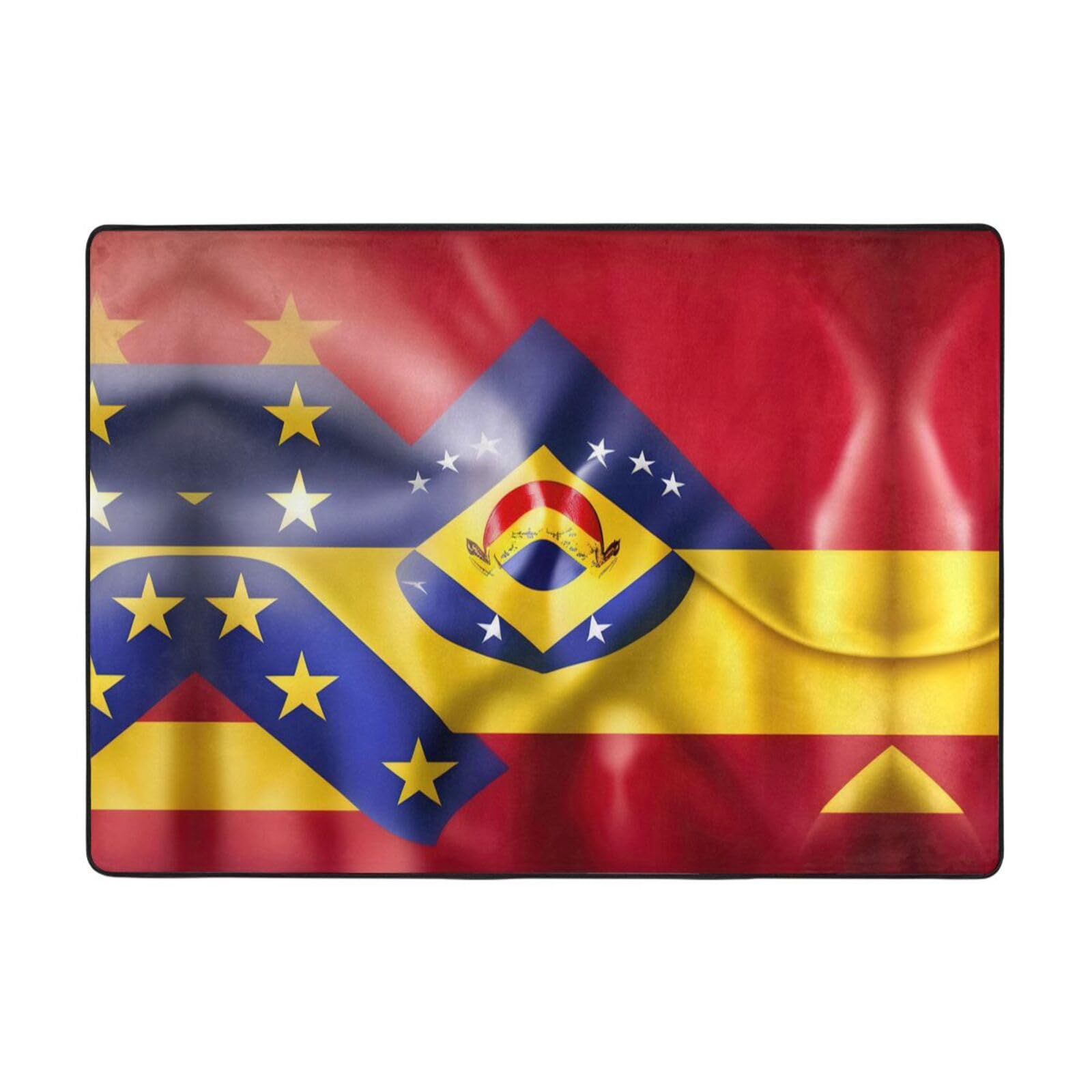 Alfombra grande bandera Venezuela de suelo para decoración de comedor y casa