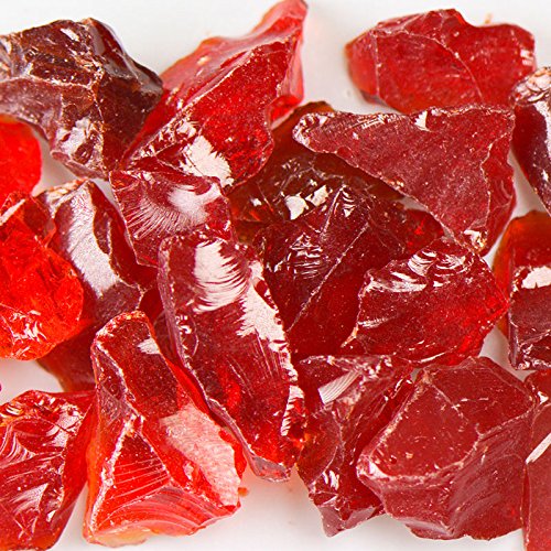 Chunky Red Terrazzo Glass - American Specialty Glass – Flooring, Countertop, Concrete, Terrazzo Glass - 10 LB, Size 3