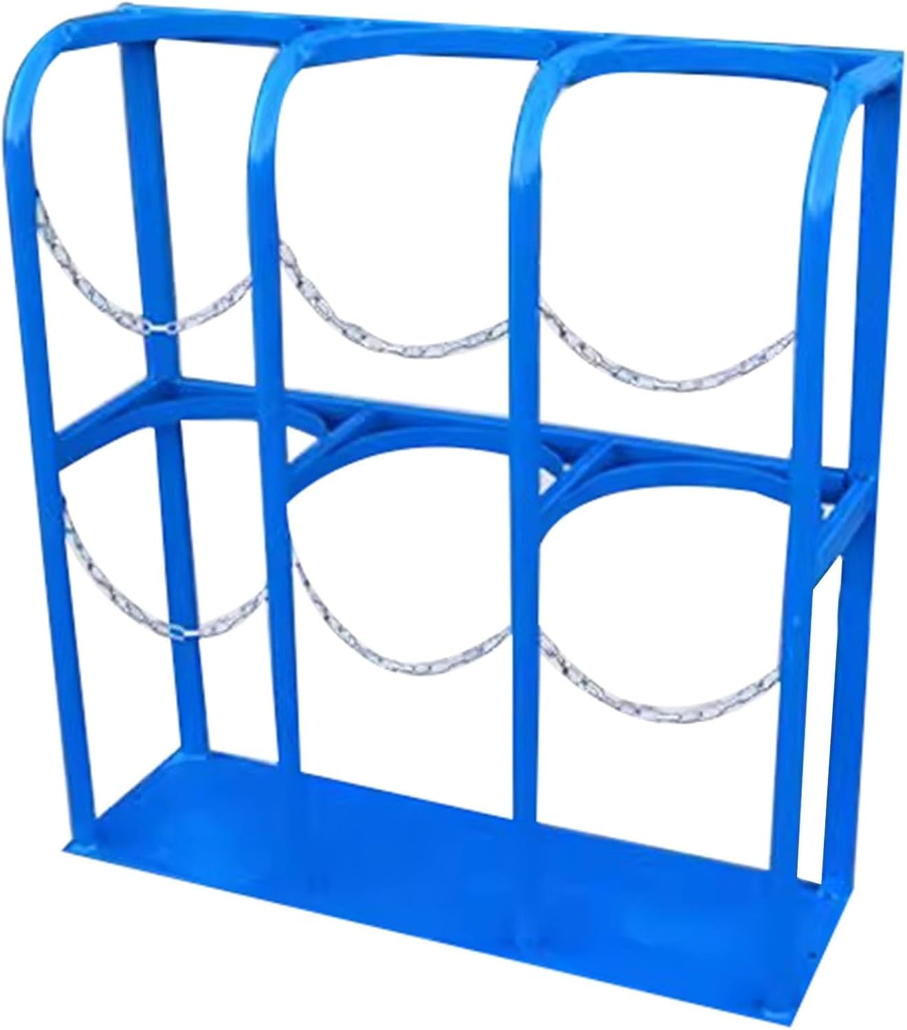 GTHTUHFD Oxygen Cylinder Cart, Oxygen Tank Cart, Cylinder Fixed Shelf Holds, Floor Mount Portable Oxygen Tank Carrier/Oxygen Cylinder Storage Rack,Blue-85x30x100cm/33.5x11.8x3