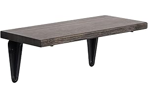 9 Inch Bamboo Wall Shelf for Kitchen, Bathroom, Bedroom