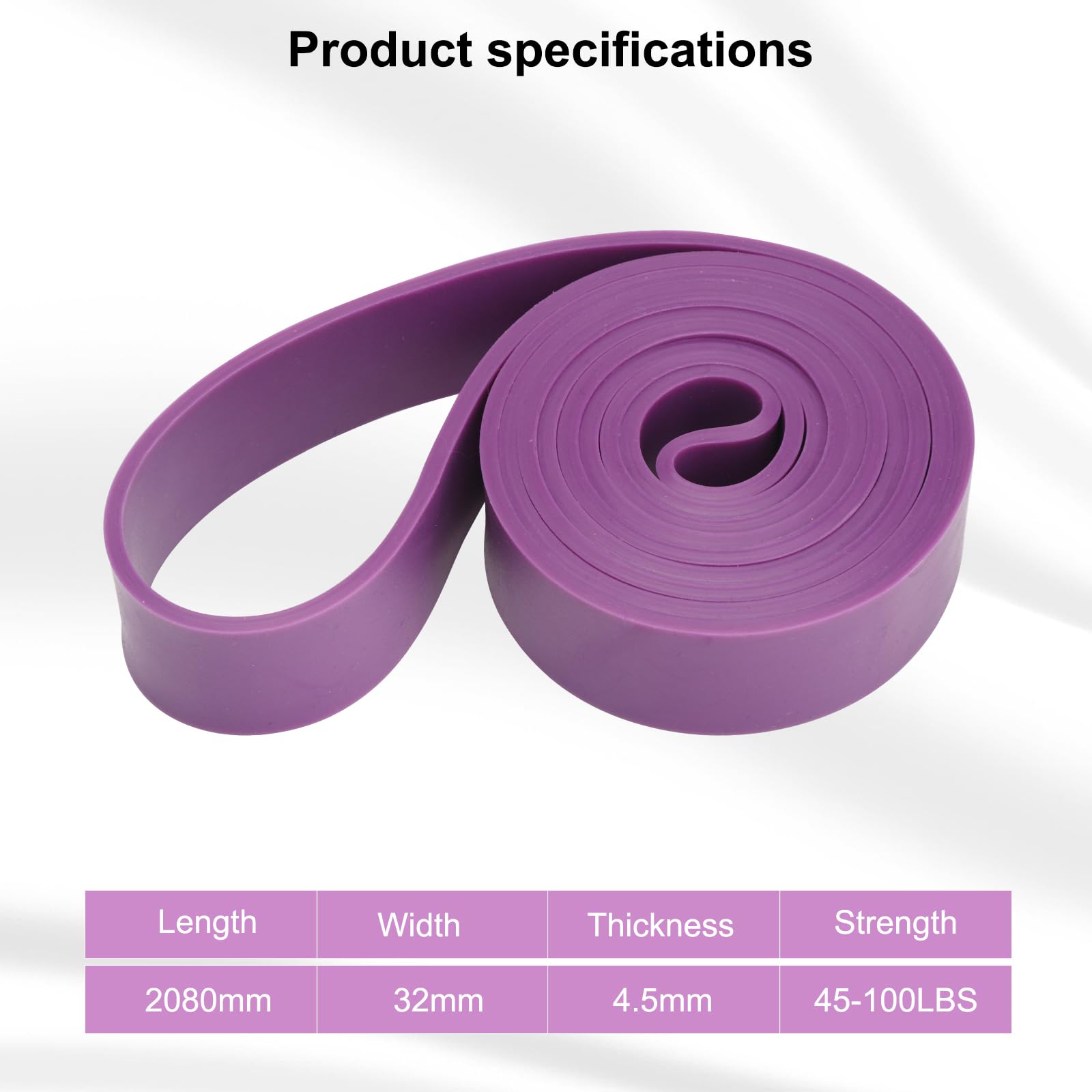 Serious Steel, Fasce elastiche per allenamento di resistenza, colore rosso da 81,3 cm (ideali per persone fino a 170 cm), #2 rosso