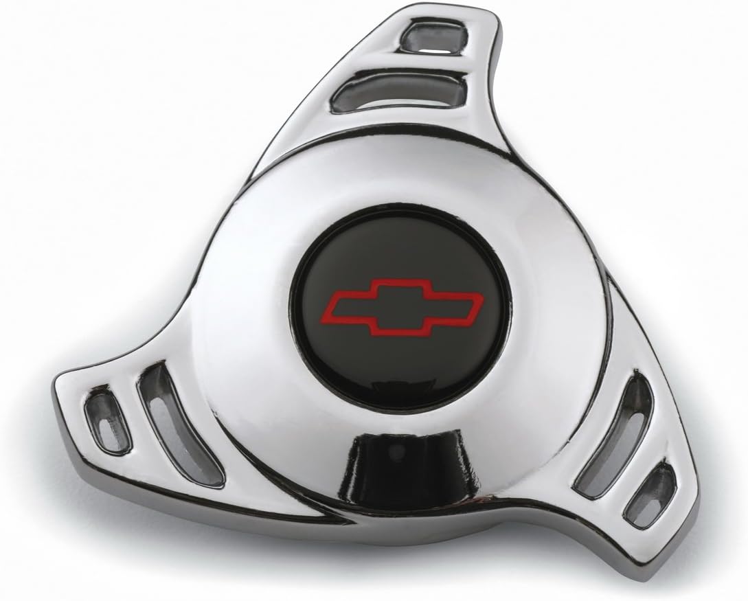 Proform 141-328 Chrome Air Cleaner Wing Nut with Small Hi-Tech Red Bowtie Logo for 1/4-20" Thread