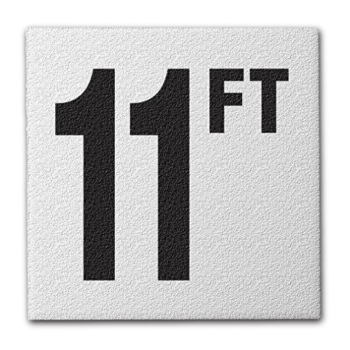 Ceramic Pool Deck Depth Marker 11 FT