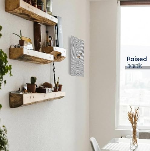 Miniatura 4 de 3dRose Reloj de pared silencioso - 15 pulgadas - Fondo abstracto retro de semitonos circulares de punto - Zydd - Patrones circulares de puntos de