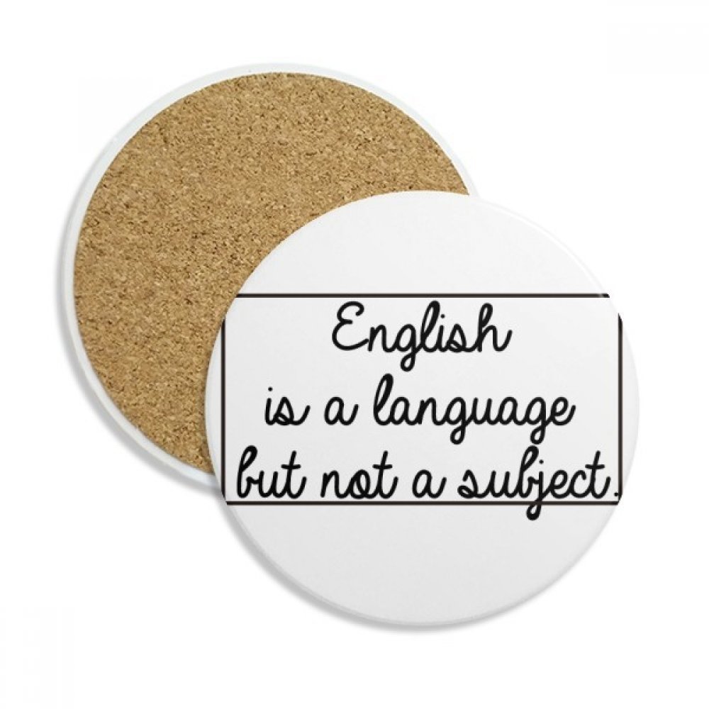 Coaster en céramique absorbant avec citation anglais dessous de verre tasse