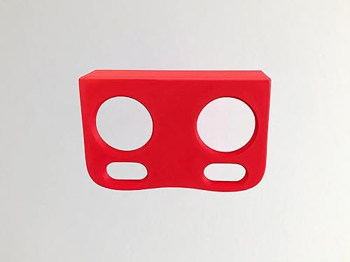 Miniatura 2 de Soporte multiusos para lentes para soluciones de cuidado claras, compartimento para gafas incluido, Rojo -