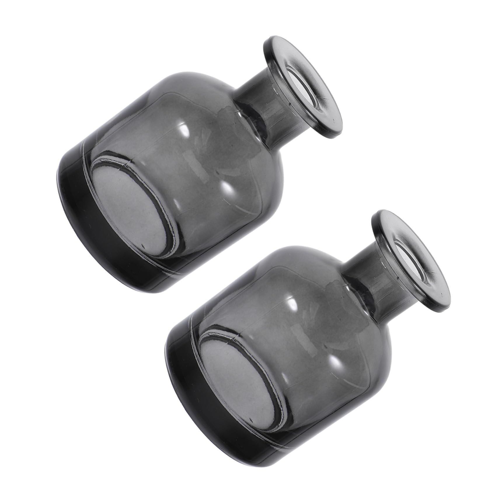 6 Pezzi Bottiglie Diffusore in Vetro Grigio Blu per Profumatore Ambienti Portatile e Ricaricabile Contenitori Vuoti per Essenziali con Superficie Liscia Facile per Casa e Auto