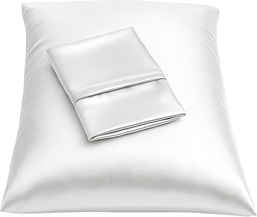 ShopBedding - Lujosa funda de almohada de satén para el cabello, 2 unidades, satinada, estándar, con cremallera, estampado de cebra marrón, Blissford disponible en Yaxa Colombia