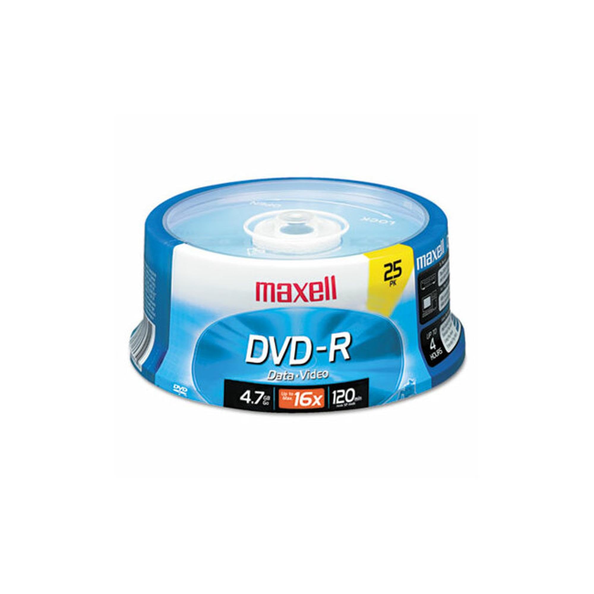 Amazon.com: MAX638010 - DVD-R Discs | Write-once DVD-R spindle for