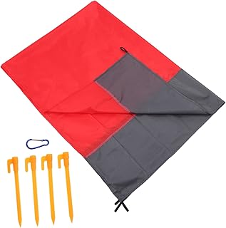 Garneck 1 Conjunto De Tapete De Praia Cobertor De Praia Sem Areia Dobrável Cobertor De Piquenique Almofada De Piquenique Almofada De Piquenique Cobertor De Acampamento Resistente Ao