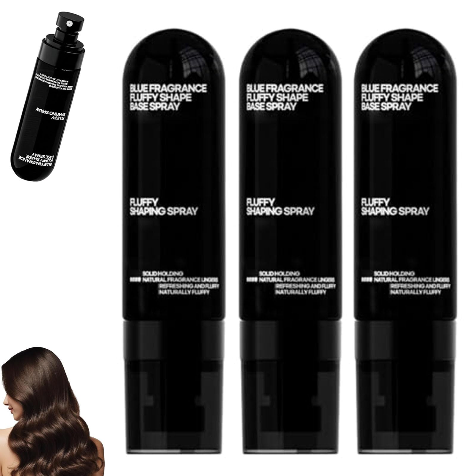 Spray moldeador para dar volumen y cuerpo al cabello (90 ml), con aroma a melocotón; aporta volumen, ligereza y movimiento, con una fijación duradera para un aspecto voluminoso al instante (3PCS)