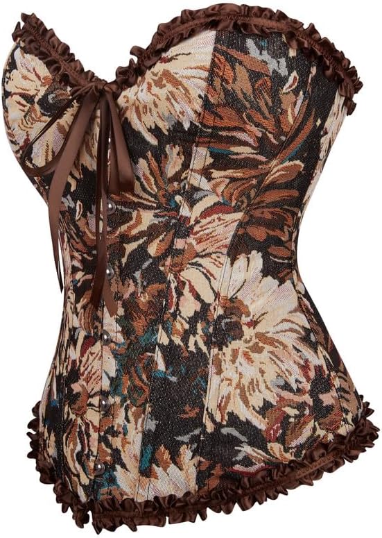 Alivila.Y Fashion Womens Lace Up Corset Top Overbust Body Shaper Bustier Corsets for Women - Image 3