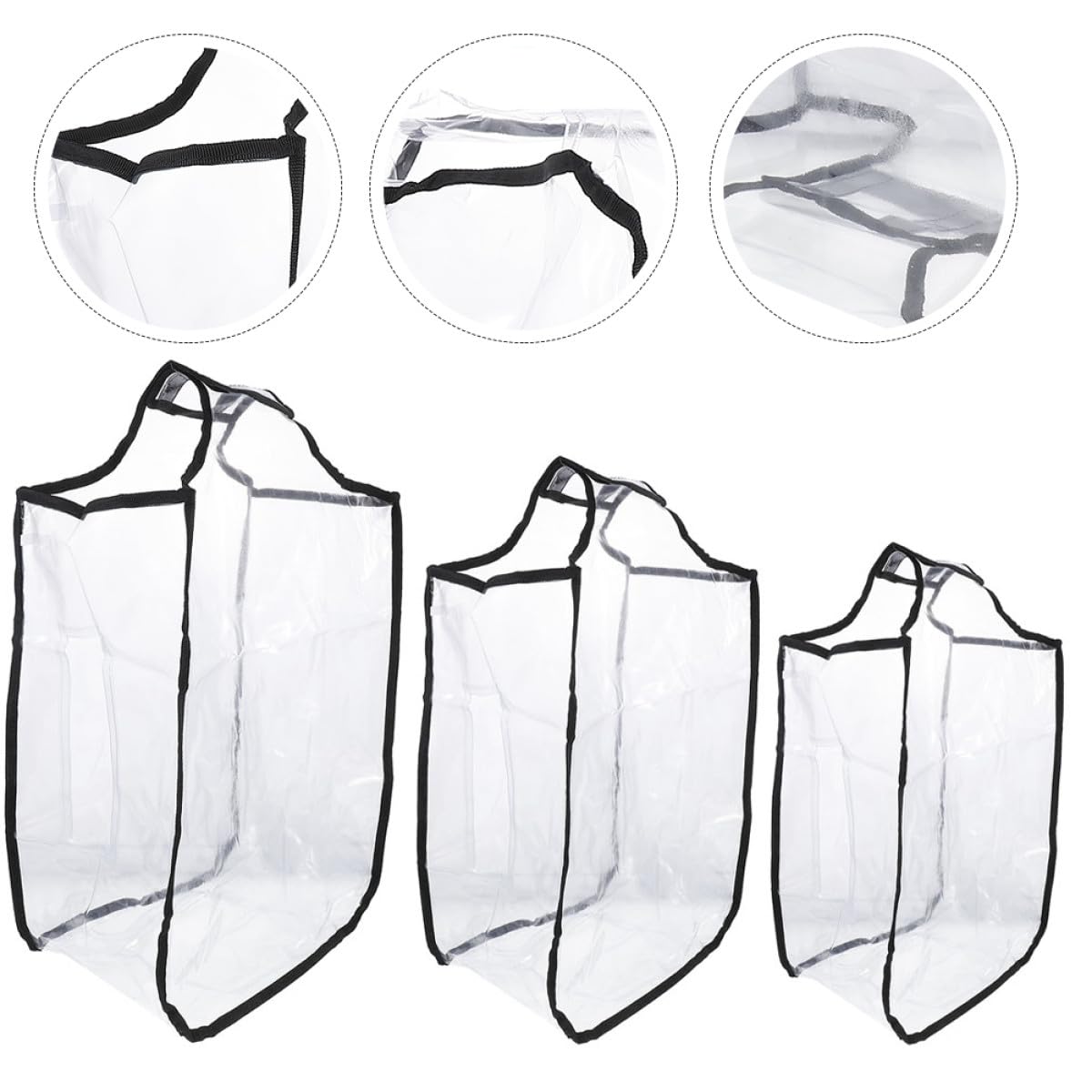 OSALADI Copertura Protettiva per Valigia in Pvc 3 Pezzi Cerniera Antisporcizia Design Sottile per Viaggio Elegante e Resistente