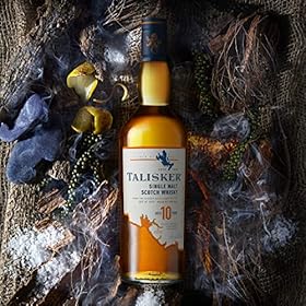 Indulge in Talisker 10 Year Old Single Malt Scotch Whisky – Buy for a Taste of Rugged Maritime Elegance with Gift Box – Talisker