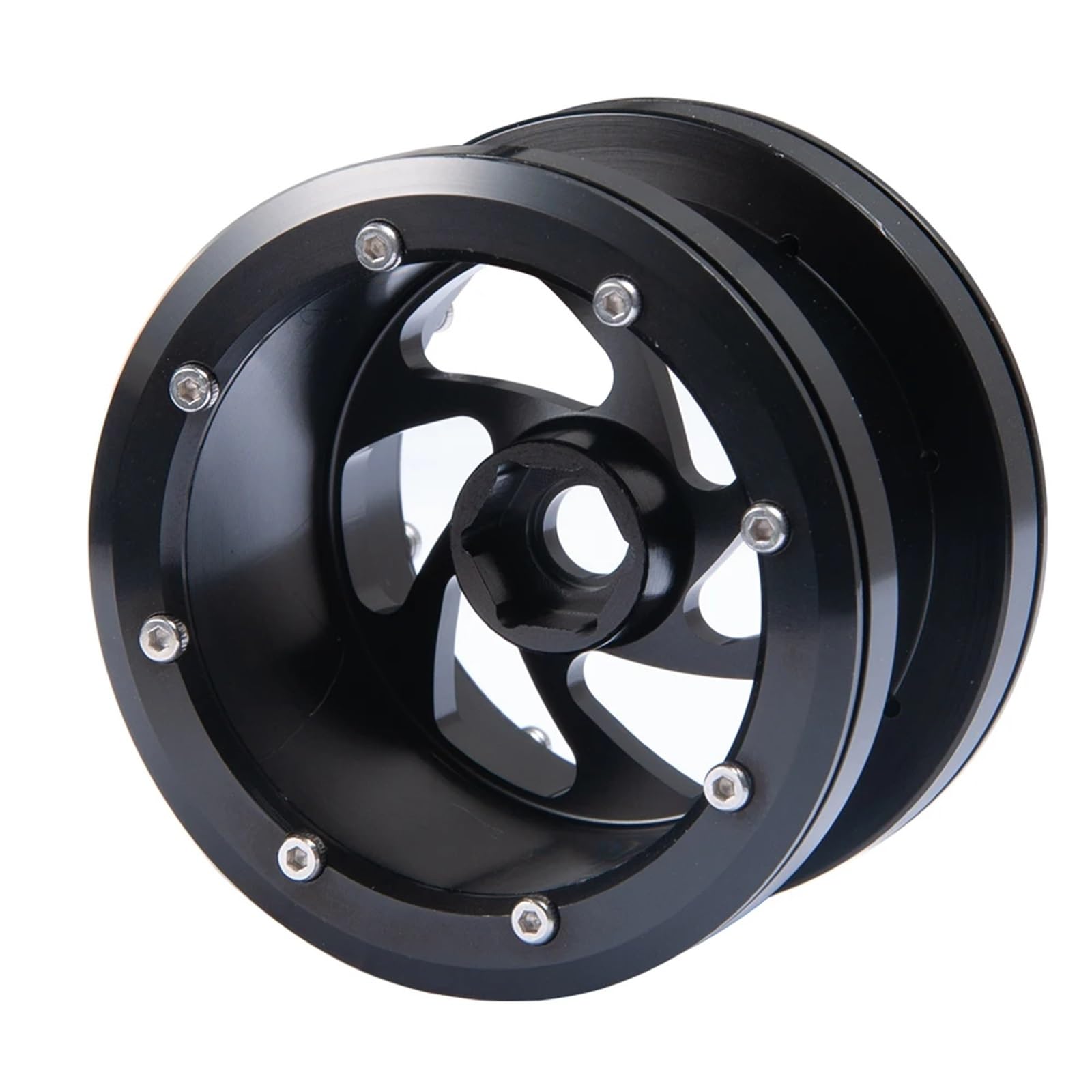 Per Axial Per Wraith 90018 1/10 Rc Crawler Auto Parti Aggiornamento Metallo 2. Pollici 40 Millimetri Larghezza Beadlock Cerchioni Mozzi Ricambi Modellini RC