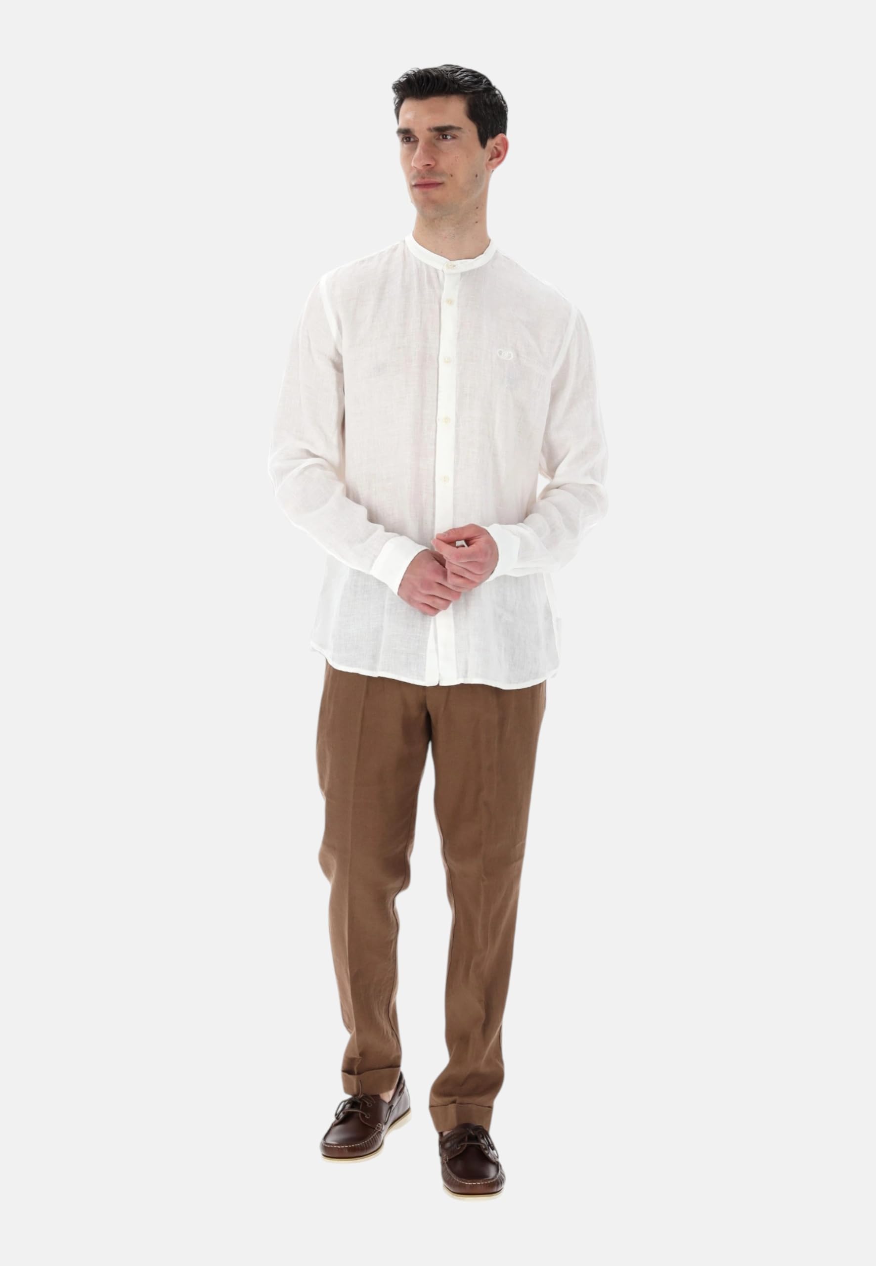 Liu Jo Hombre Camisa Manga Larga Lino QXX100T4359