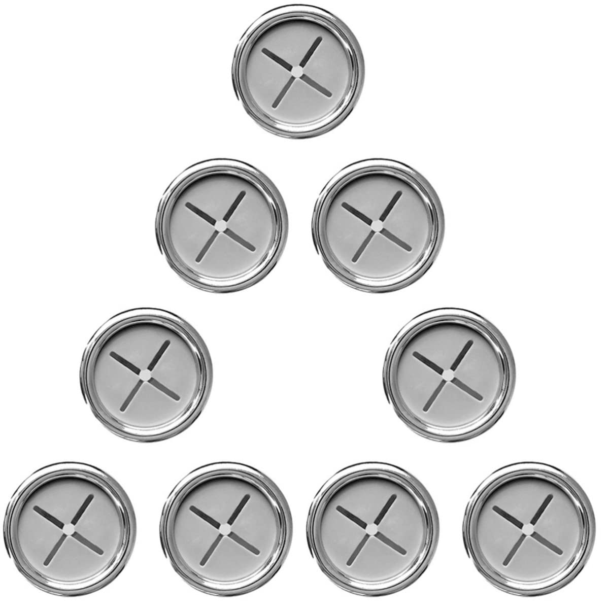 VASDEV 6 Piezas Stcik Robe Cocina Té Baño Redondo ABS Pesado Sin Ganchos Ganchos Trabajo Hogar Autoadhesivo Montaje de perforación Sin Perforaciones para Soportes de Platos Ducha Toalla a