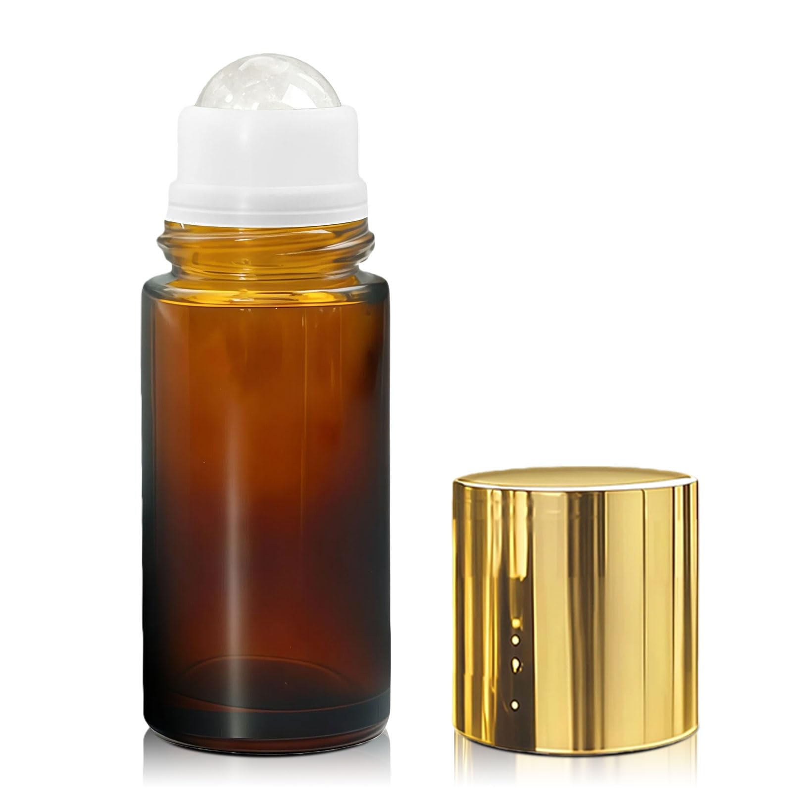 Warmify Clear Quartz Roller Bottle - refillable containers | Mubboo
