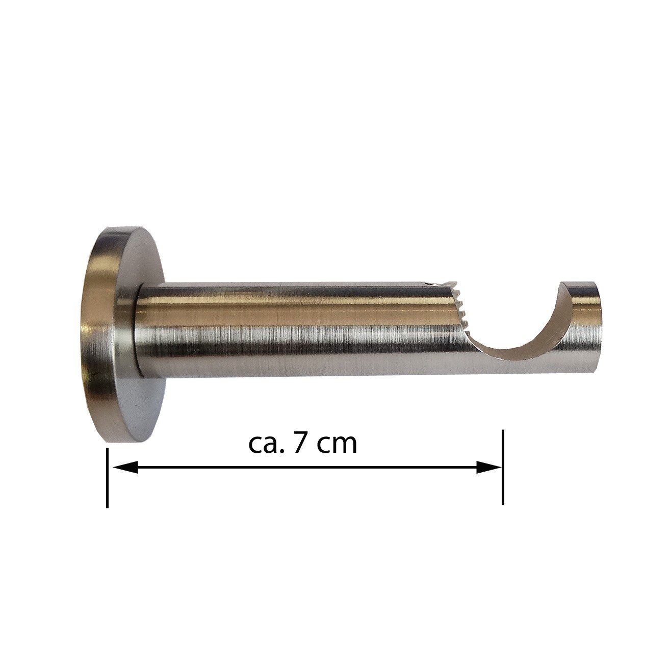 BASIT® Träger 20mm Gardinenstangen Edelstahl look Trägerverläng. H31 H41 D31 D41, Modell:D31 Deckenträger 1-läufig