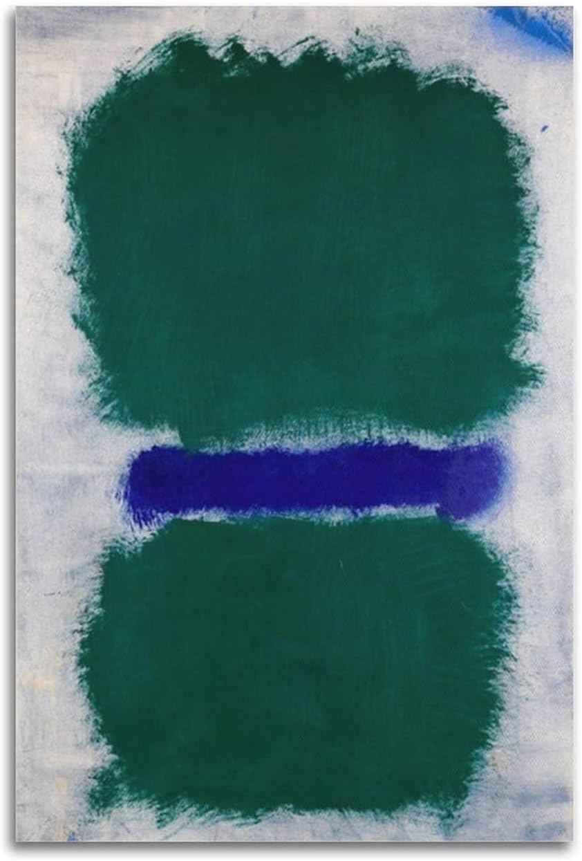 ZZYGGN GMGSW Untitled 21 by Mark Rothko Canvas Poster Retro Wall Art Abstract Painting Mark Rothko Prints for Bedroom Home Picture Decor 40x50cmx1 Frameless