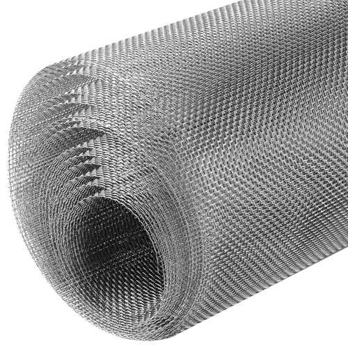 Drahtgeflecht Feinmaschig Edelstahl Volierendraht Edelstahlgitter Maschendraht 304 Edelstahl Drahtgewebe Edelstahlgewebe Drahtgitter für Belüftung Schutzgitter Metall Wachmann Garten