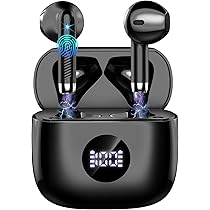 Cuffie Bluetooth Auricolari Bluetooth 5.4, Cuffie Wireless con 4 ENC Cancellazione Rumore Mic, Cuffie in Ear 40 Ore di Riproduzione, Cuffie Senza Filo HiFi Stereo IP7 Impermeabili per iOS & Android