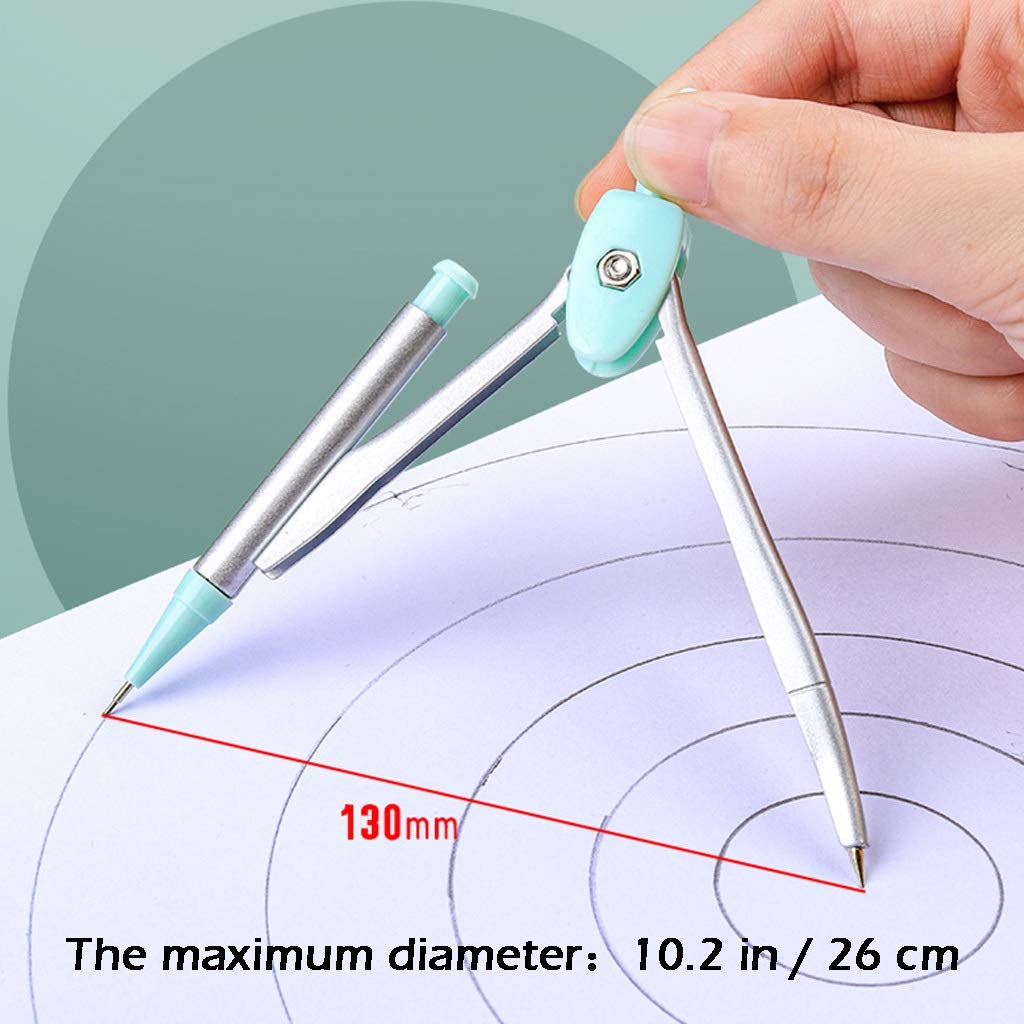 Pink Math Compass 7919 Math Compass Compass Ruler Set Student Geometry