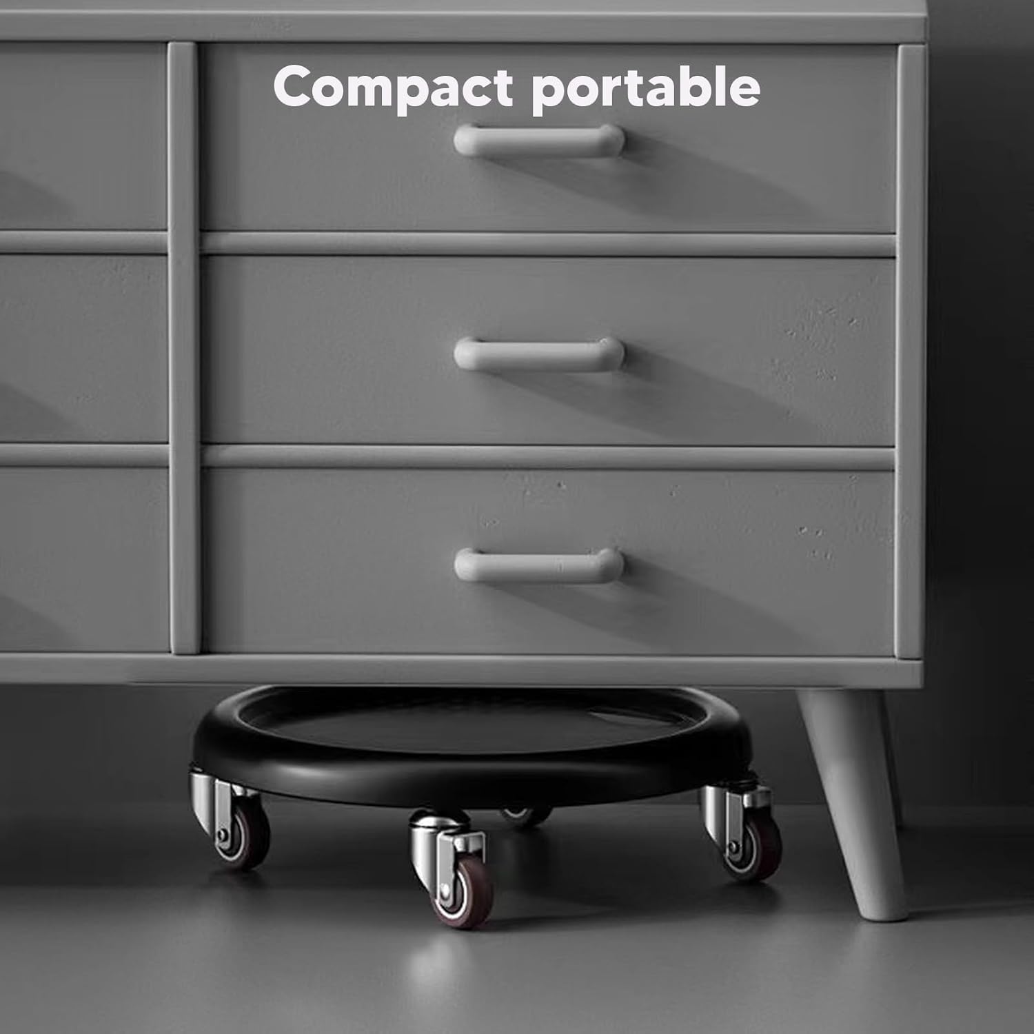 Wheel,360 Degrees Swivel Core Coaster Abdominal Strength Workout Trainer for Home Gym Fitness Waist Strength Trainer (Black)