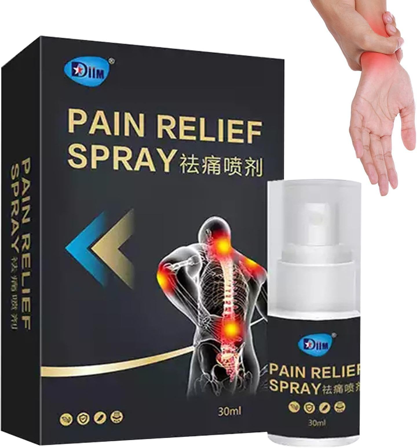 Cold Spray for Sports Injuries | Joint Discomfort Lumbar Spine Cryotherapy Freeze Spray | Back Muscle Cervical Spondylosis Health Body Care, Instant Relief Extra Strength for Back, Knee & Foot Zorq