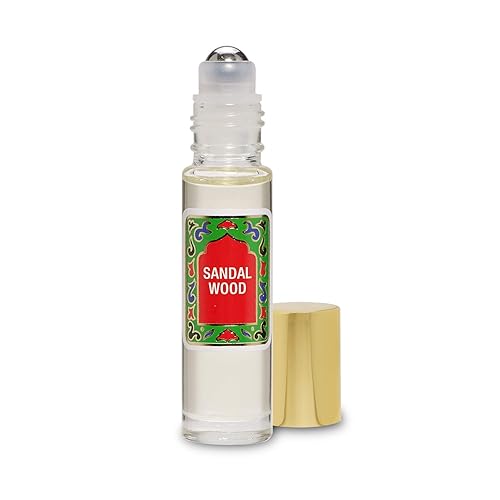 Nemat Fragrances - Aceite de perfume de sándalo enrollable, rodillo de aceite con fragancia de madera de sándalo (sin alcohol) para mujeres y
