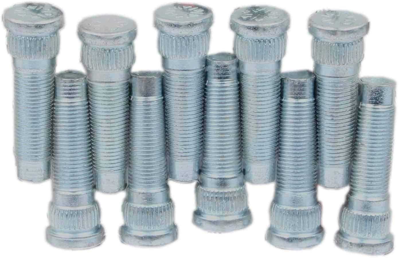 Moser Engineering (8368) 1/2" - 20 x 1-3/4" and 0.615" Knurl Diameter Wheel Stud, (Pack of 10)