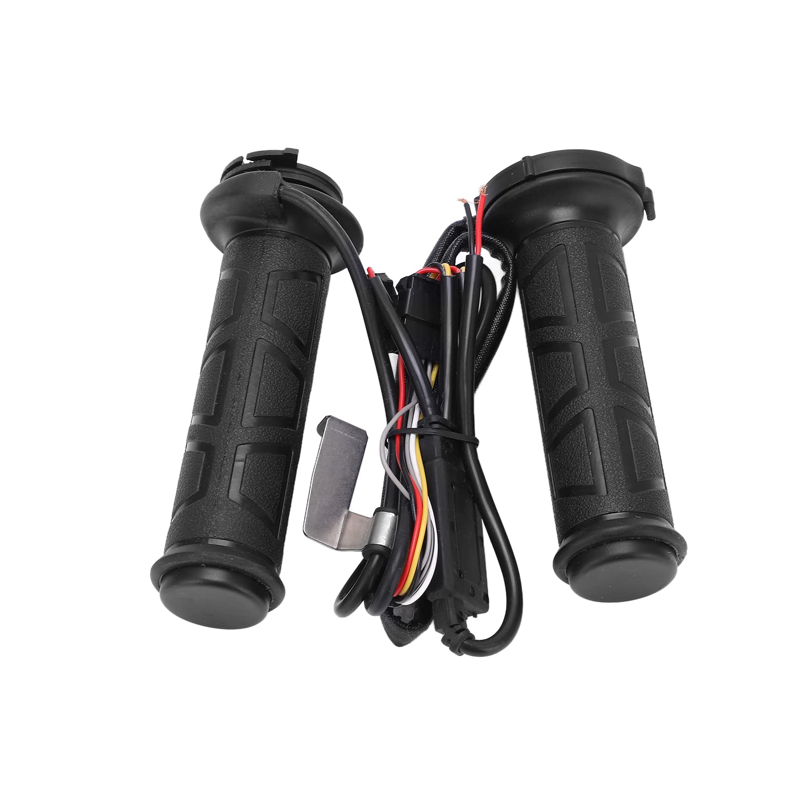 Paire de Poignées Chauffantes pour Moto, 22mm/0,87 Pouces, 50 à 70 ℃, Modification Universelle Intelligente Noire 12V