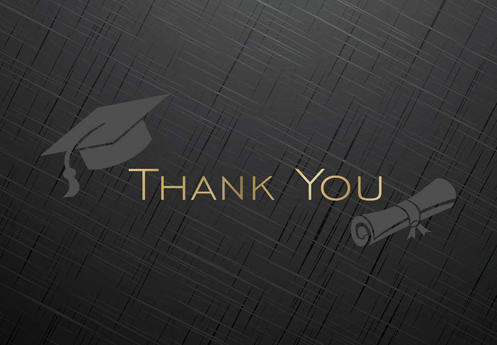 Great Papers 2019081 Thank You Cards Llamaste 12 x 9 cm Pack of 50 Gold Graduate