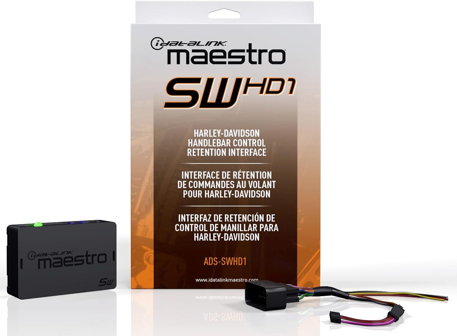 Idatalink Maestro ADS-SW-HD1 Harley Davidson Radio Replacement Kit (Install a New Radio and retain Handlebar Audio Controls in Select 1996-13 Harley-Davidson Motorcycles)