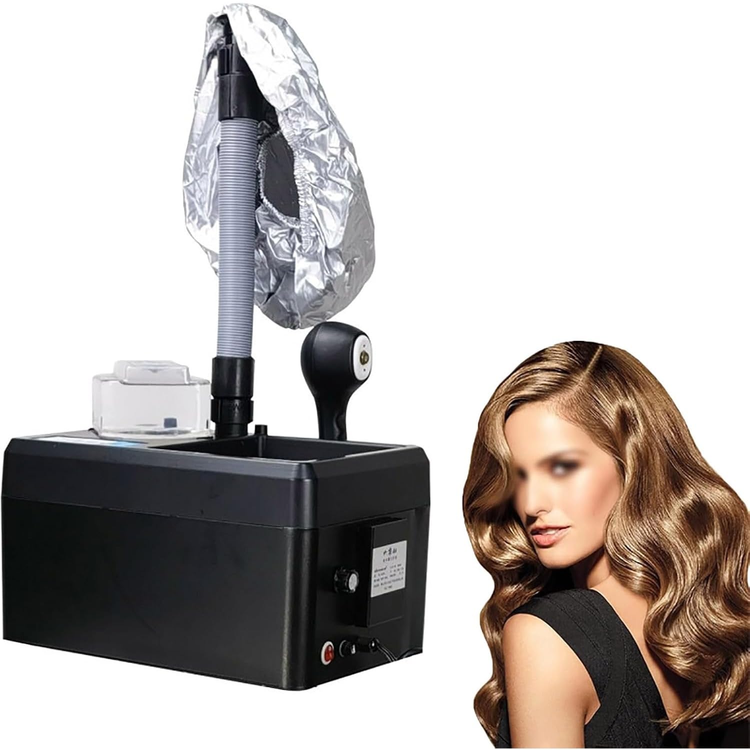 Portable Hair Nano Steamer, 1200W Multifunctional Nano Steam Gun With Smart Control Panel, 1000ml Water Bottle Capacity and Detachable Nozzle, Fast Fogging and Adjustable Hose, for Personal Care