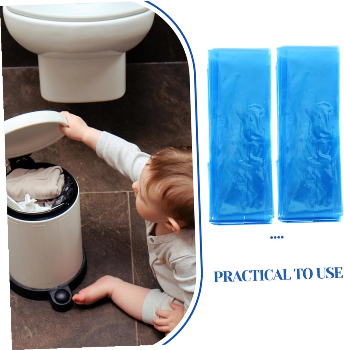 3 Rolls Disposable Diaper Pail Refill Bags for Diaper Trash, Nursery Essentials with 4.5 Meter Per Roll, Suitable for Newborns