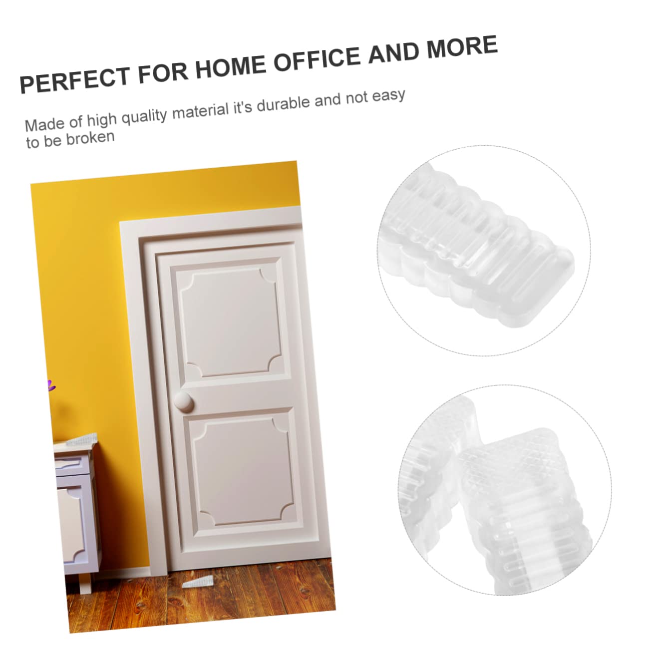 Tope para Puerta de Seguridad para Niños 8piezas de PVC, Cuña Antideslizante para Protección de Dedos Hogar u Oficina