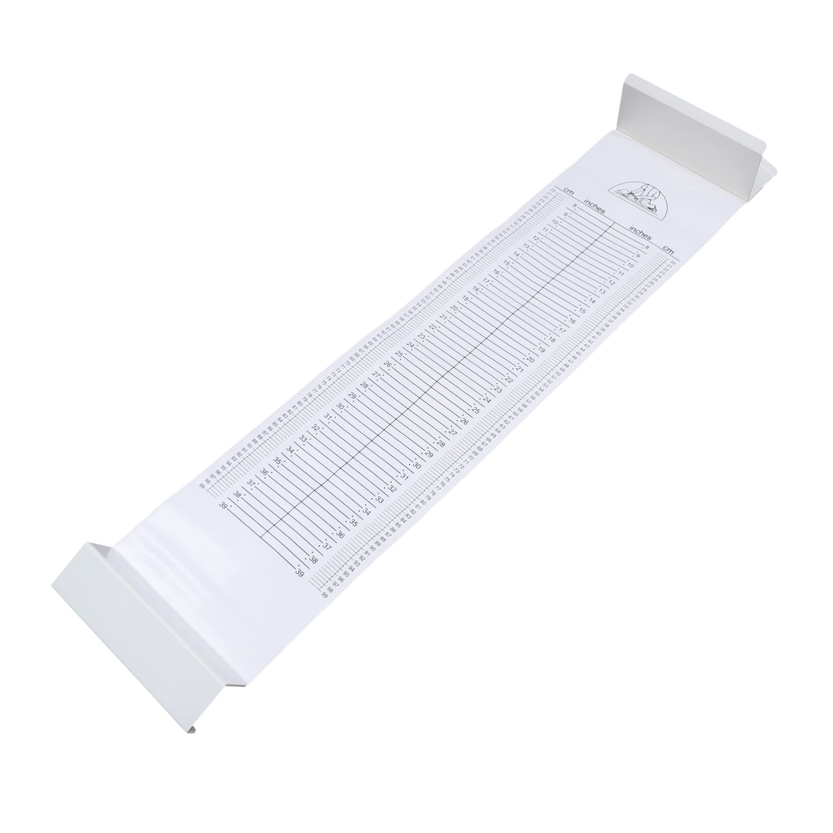 Regla de Altura para Bebés Lavable, Abs Pvc, Blanco