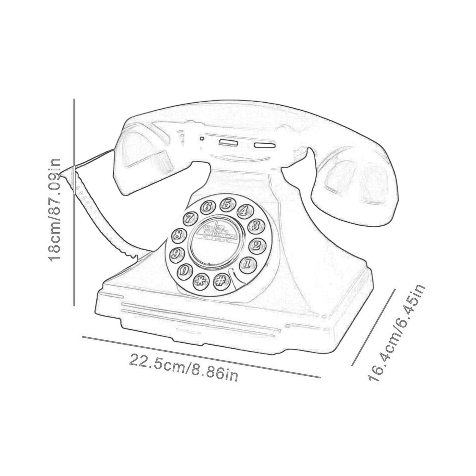 SM SunniMix Audio Guest Book Phone Audio Guestbook Phone Record Audio Messages Desk Telephone for Bar Office Retirement Party Anniversary, Red