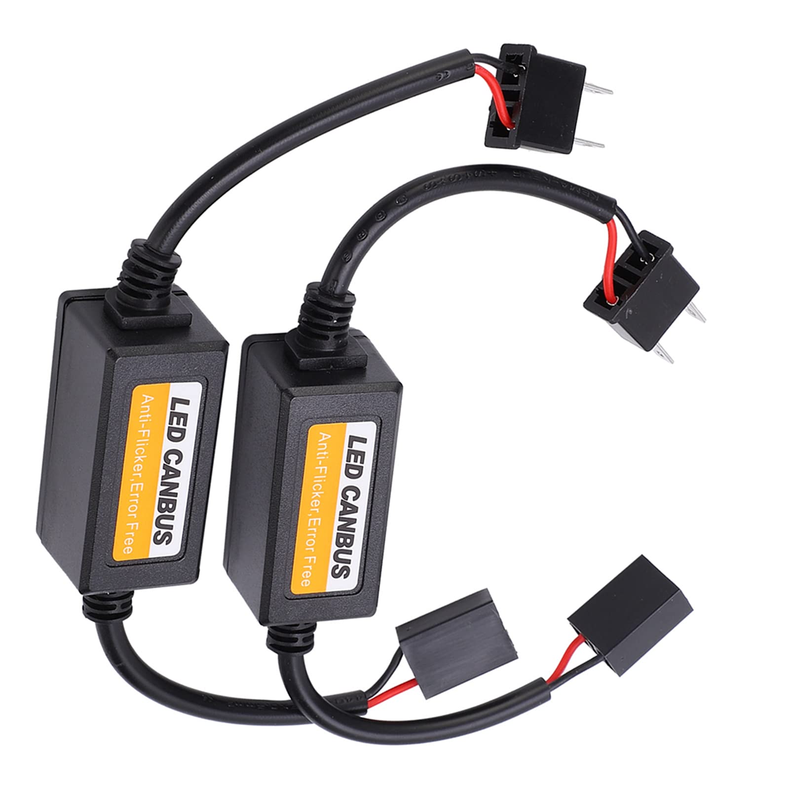 2 Stück LED-Decoder mit Anti-Flicker-Funktion zur Anzeige von Fehlercodes im Armaturenbrett für H7 DC 9–16 V