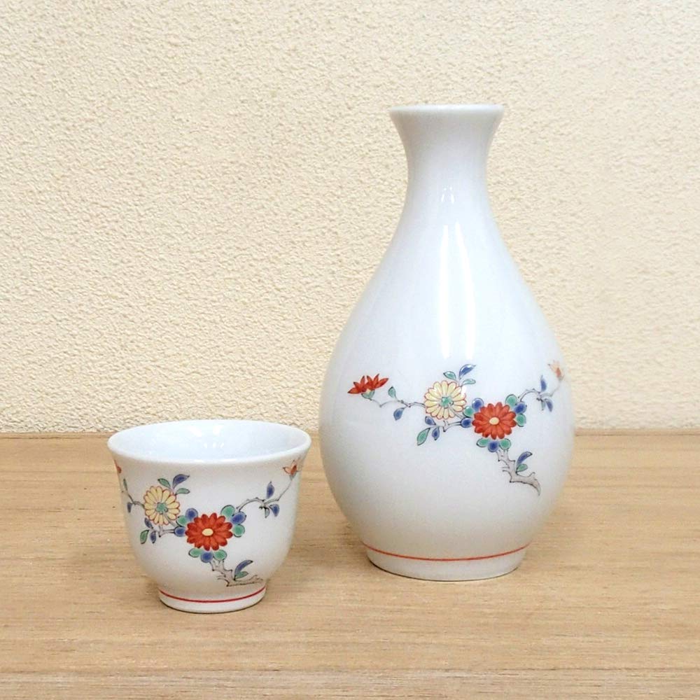 柿右衛門　徳利　おちょこ　酒器 お預け徳利揃 染錦柿文 | 酒器・ぐい呑 | 柿右衛門窯公式オンライン