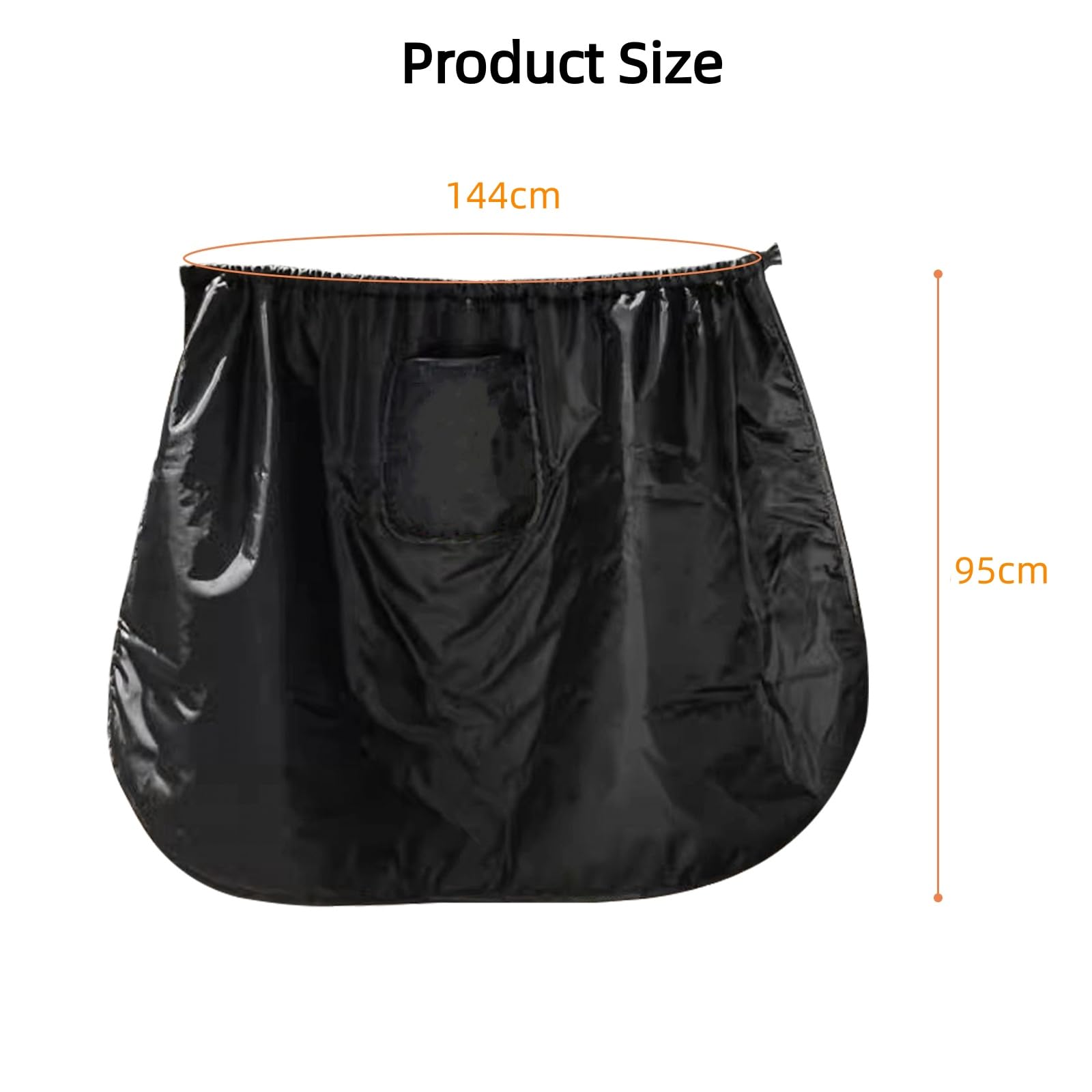 Tablier Scooter Universel, Protection Couvre Jambe pour Moto, Scooter Couverture Chaude Hiver Coupe-Vent Imperméable Jambes Scooter, Housse Protection Contre Le Froid et la Pluie (L)