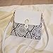 GpahrrDnij Fashion Women Artificial Leather Hit Color Serpentine Print Hasp Phone Bag Shoulder Bag Messenger Bag (White, One Size)