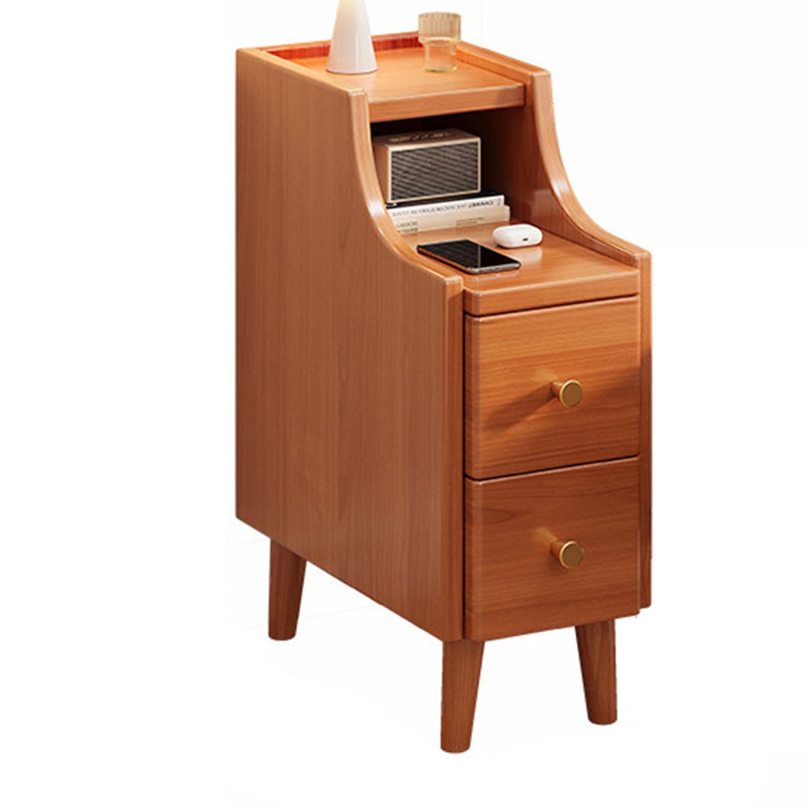 Table d'appoint en bois de salon et chambre scandinave petit espace