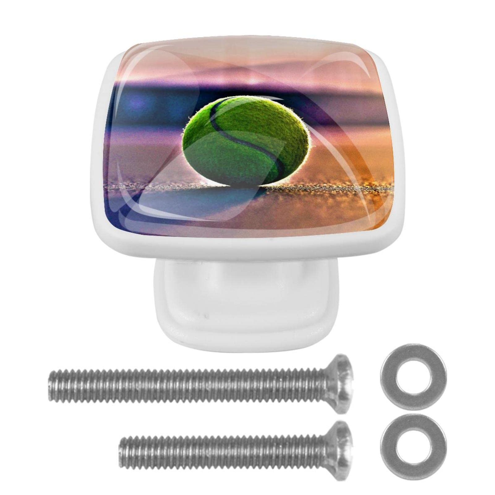 TBOUOBT 4 Pack Cabinet Knobs Dresser Knobs Drawer Knobs Kitchen Cabinet Knobs, Knobs for Cabinets and Drawers, Baseball on The Ground