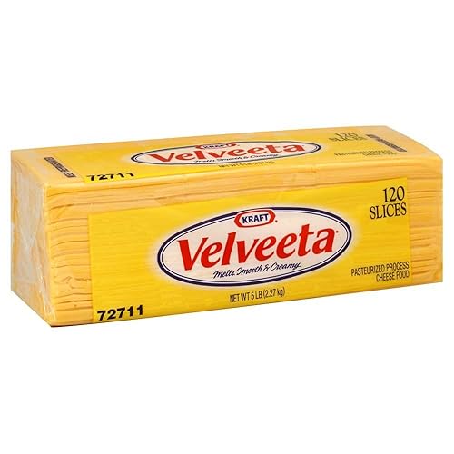 Miniatura 5 de Kraft Velveeta Regular Sliced Cheese, 5 libras -- 4 por caja.