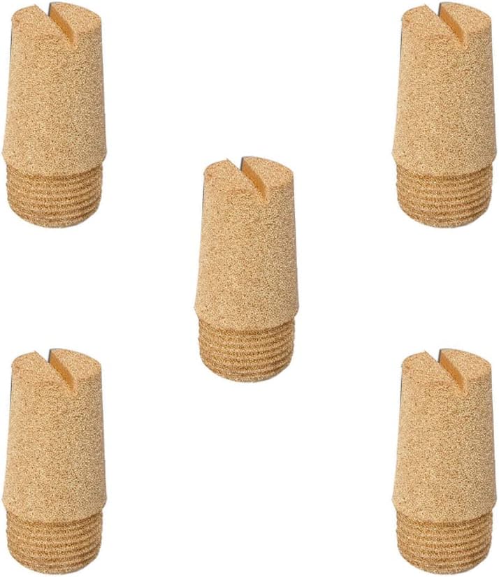 1/4" Full Sintered Bronze Air Pneumatic Filter Silencer Muffler (Pack of 5)